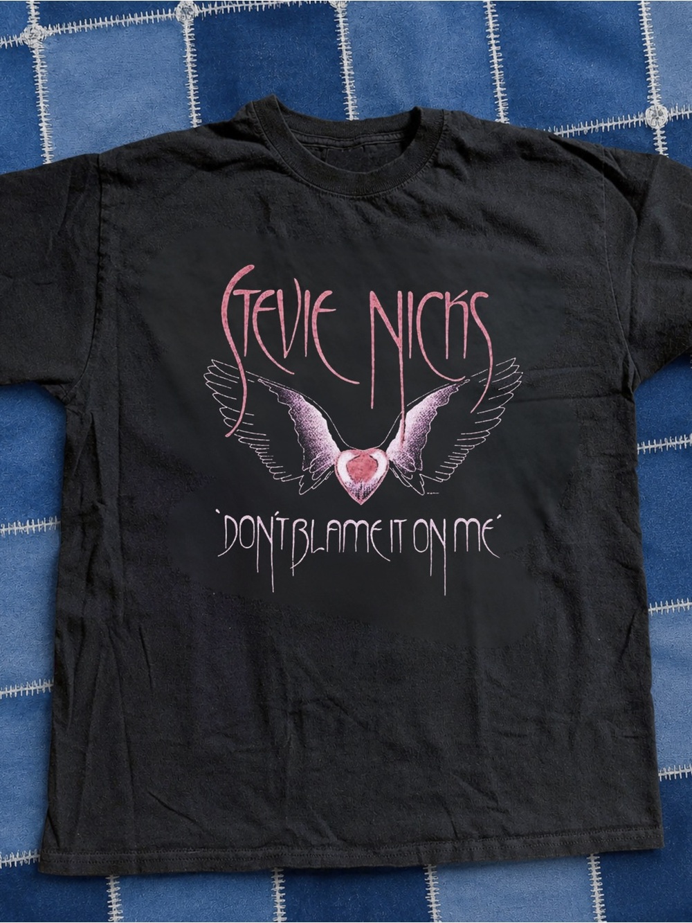 Stevie Nicks Black 'Don't Blame It On Me' Graphic Tee